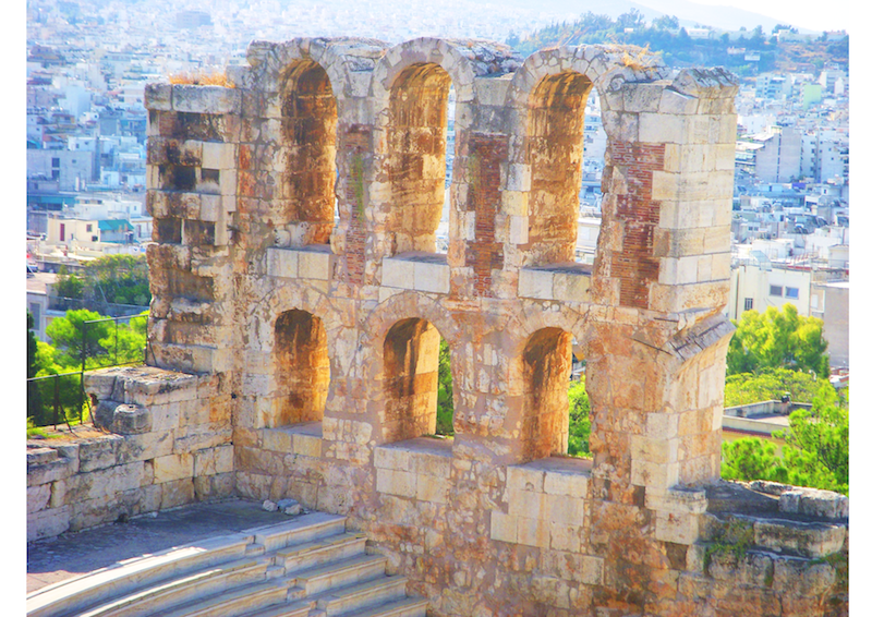 Photography I took of ruins in the Pantheon in Athens, Greece.